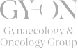 GYON Gynaecology and Oncology Group logo on a grey background.